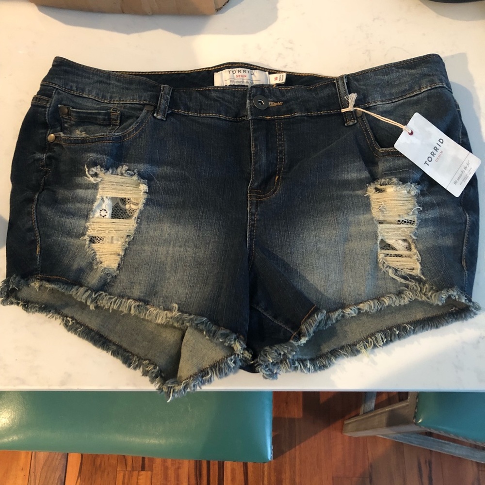 Torrid jean shorts